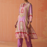 Naira Lavender Long Kurta Set for Women
