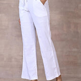 White Linen Pant - Lakshita
