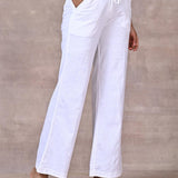 White Linen Pant - Lakshita